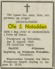 Dødsannonse Ole Notodden