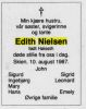 Dødsannonse Edith Høiseth Nielsen