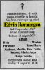 Edvin Rønningen dødsannonse