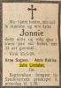 Dødsannonse Jonnie Sagaas f. Lindalen